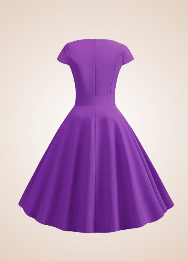 Violet Bowknot Summer Dress UK