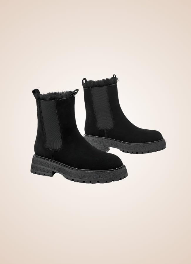 Winter Leather Ankle Boots UK