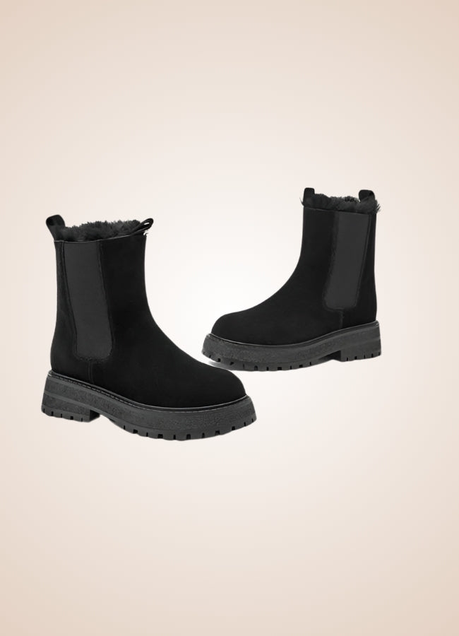 Winter Leather Ankle Boots UK