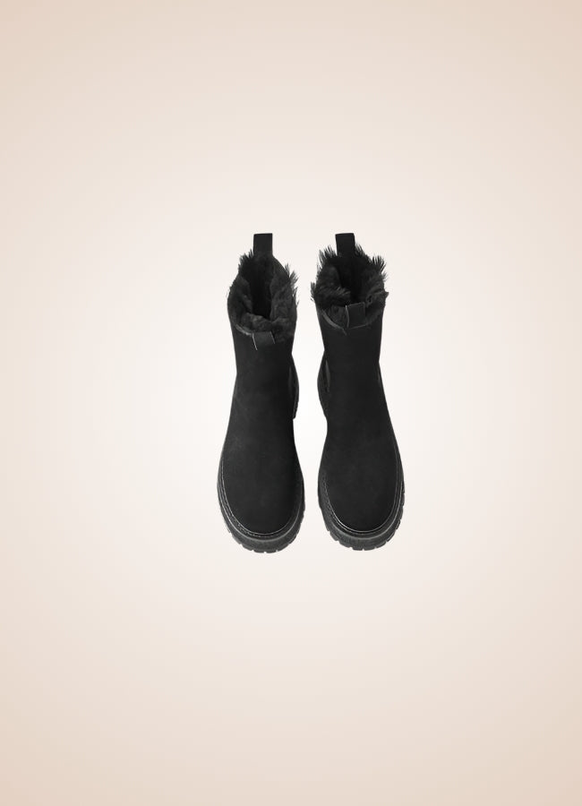 Winter Leather Ankle Boots UK