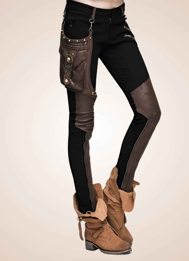 Woman Steampunk Style Pants UK