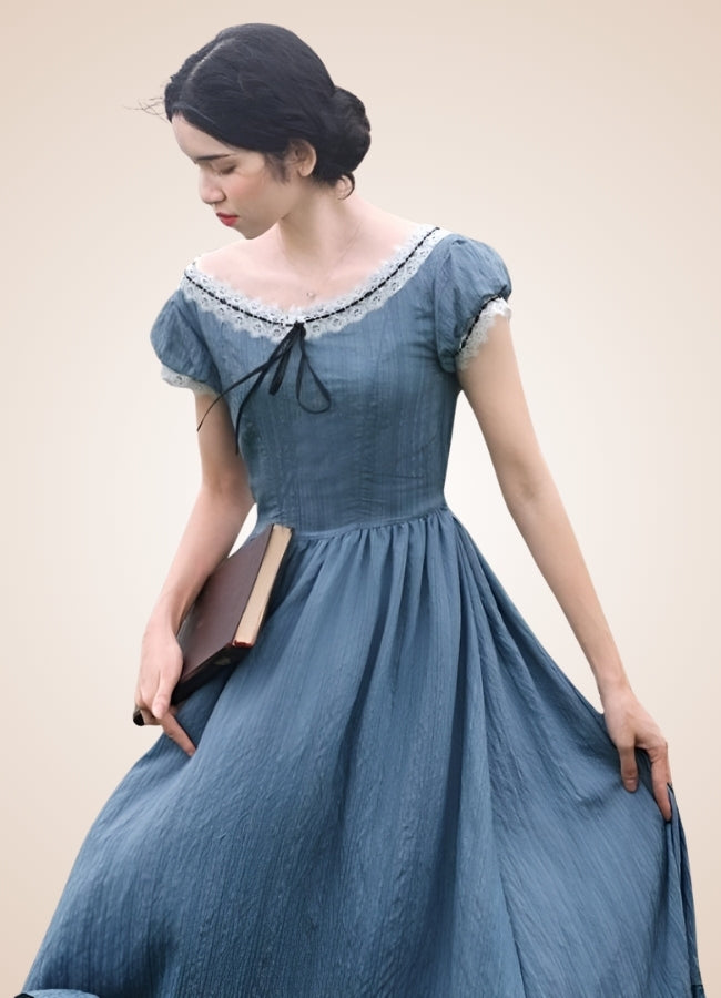 Woman's Blue Medieval Chemise UK