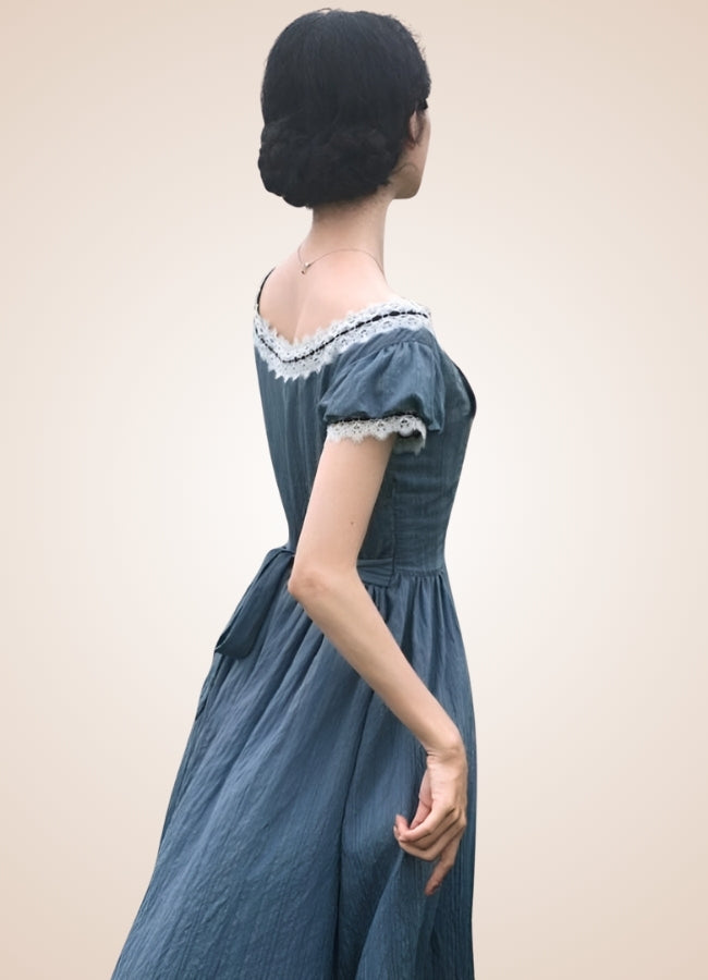 Woman's Blue Medieval Chemise UK