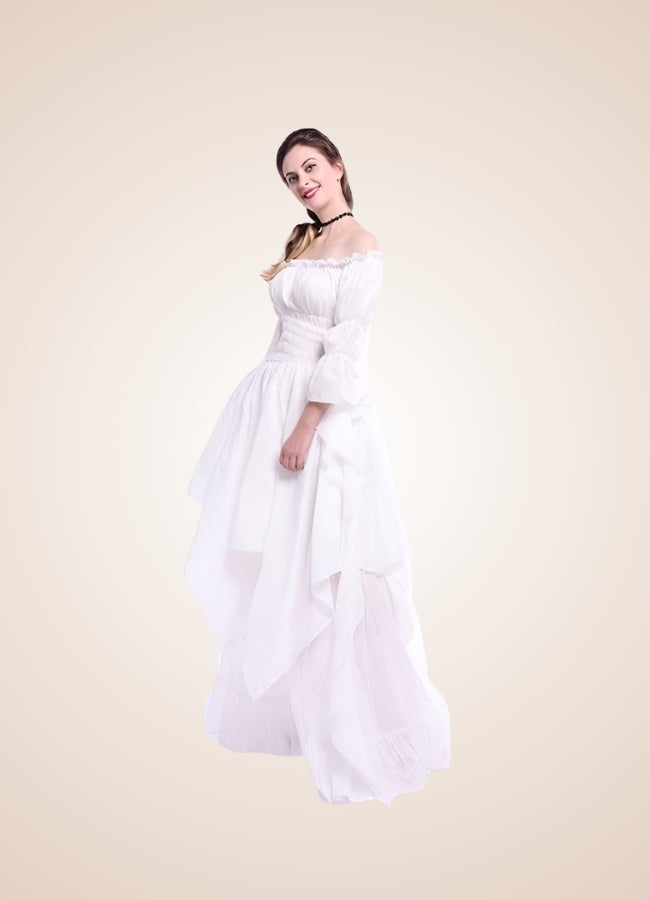 Woman's Long Sleeve Medieval Chemise UK