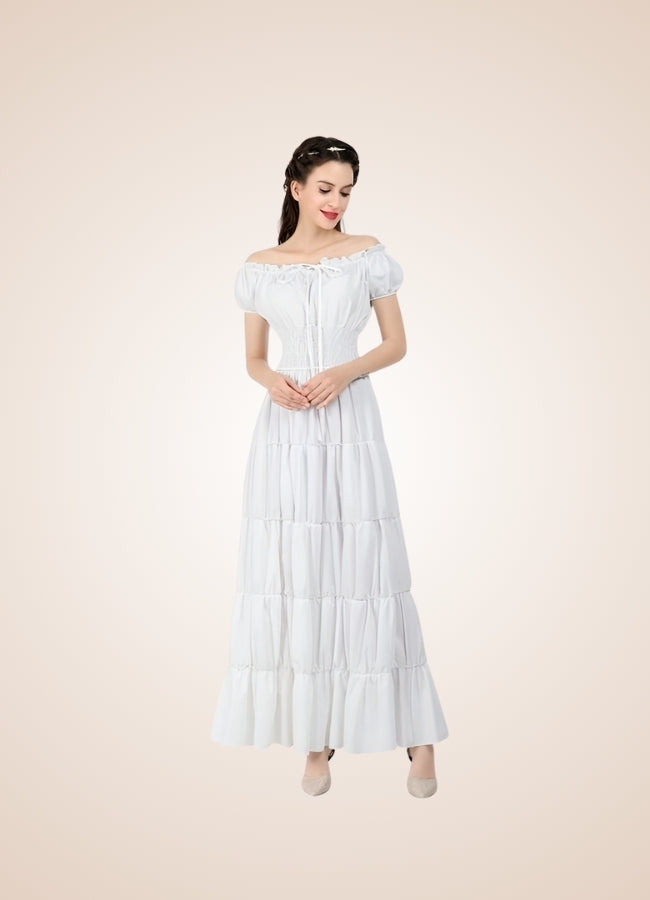 Woman's White Medieval Chemise UK