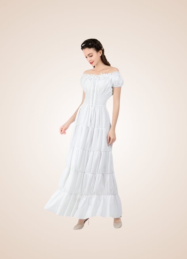 Woman's White Medieval Chemise UK