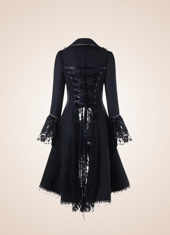Women's Black Gothic Tailcoat UK
