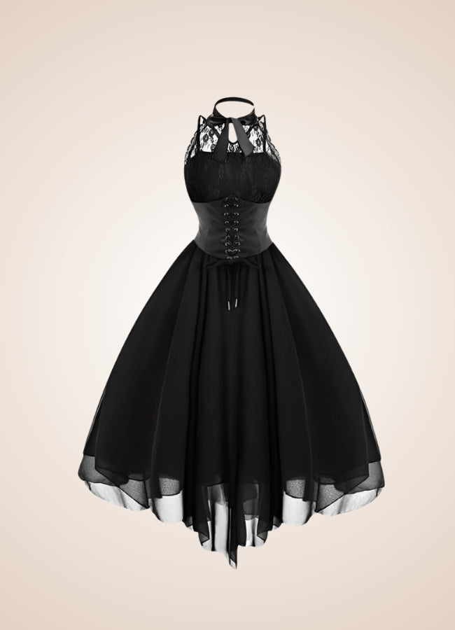 Women's Collar Steampunk Dress UK