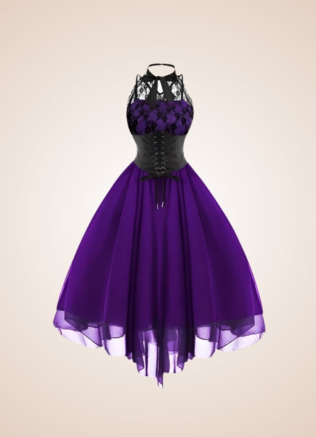 Women's Collar Steampunk Dress UK