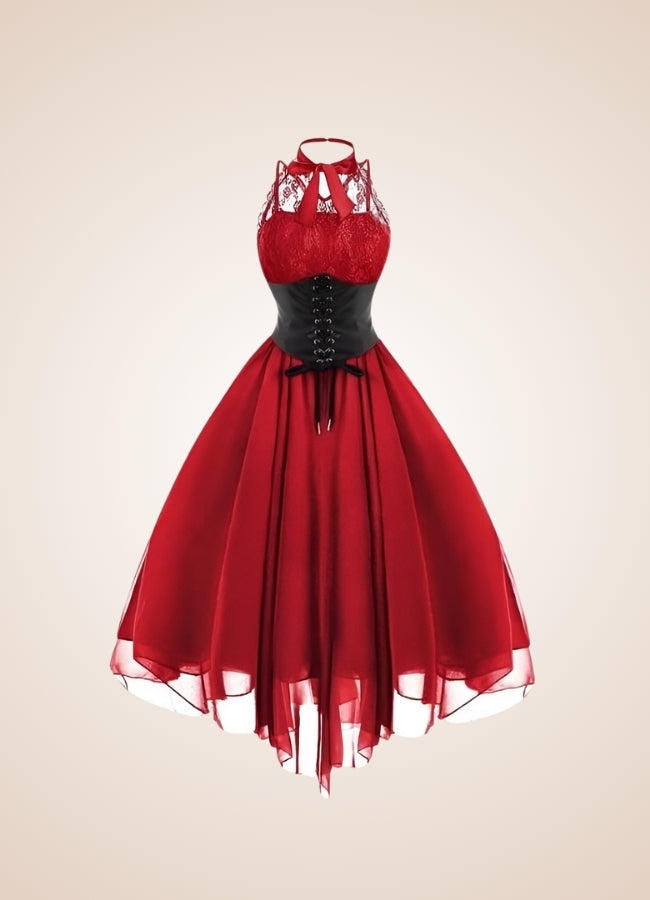 Women's Collar Steampunk Dress UK