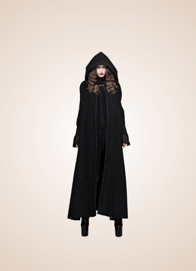 Women's Gothic Hooded Long Coat UK