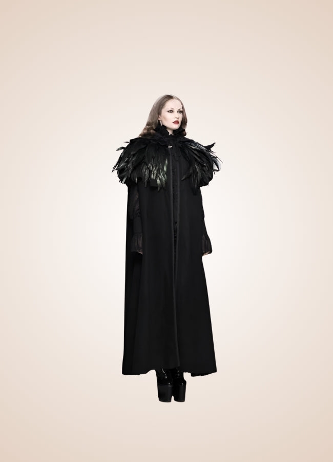 Women's Gothic Hooded Long Coat UK