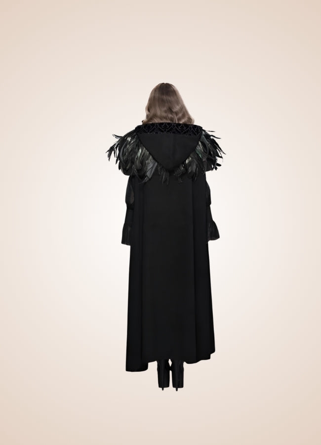 Women's Gothic Hooded Long Coat UK
