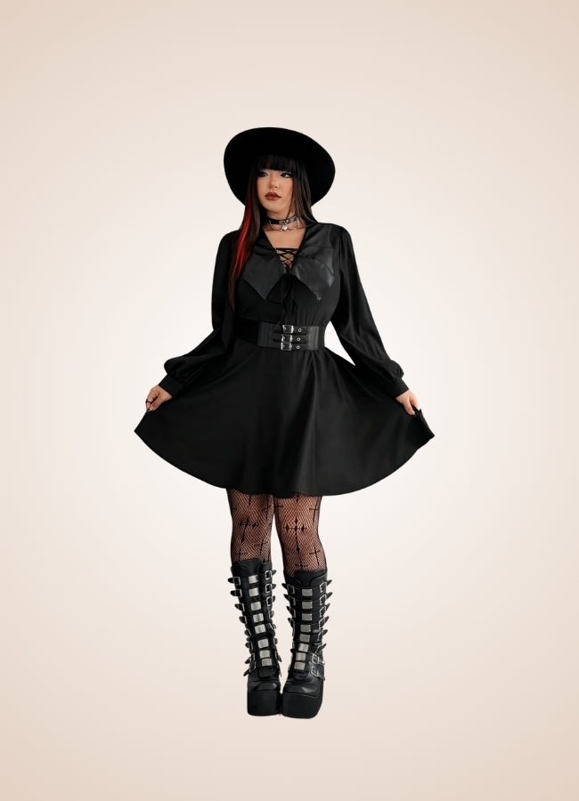 Women's Gothic Medieval Mini Dress UK