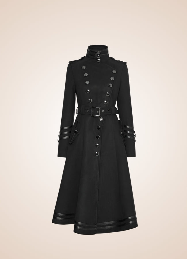 Women's Gothic Military Long Coat UK