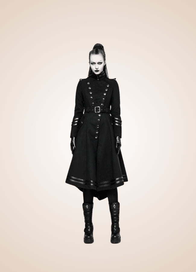 Women's Gothic Military Long Coat UK