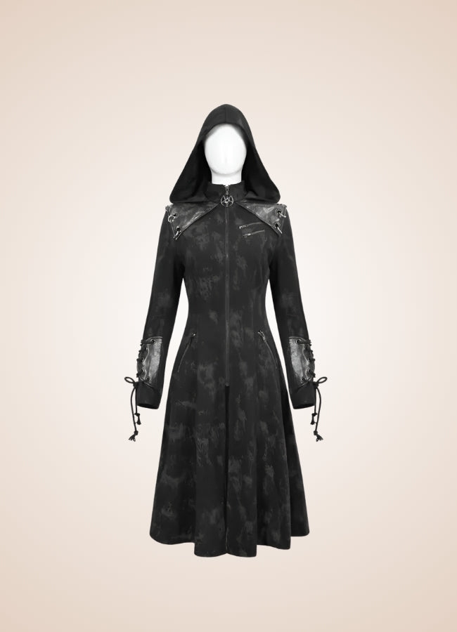 Women's Gothic Punk Hooded Jacket UK