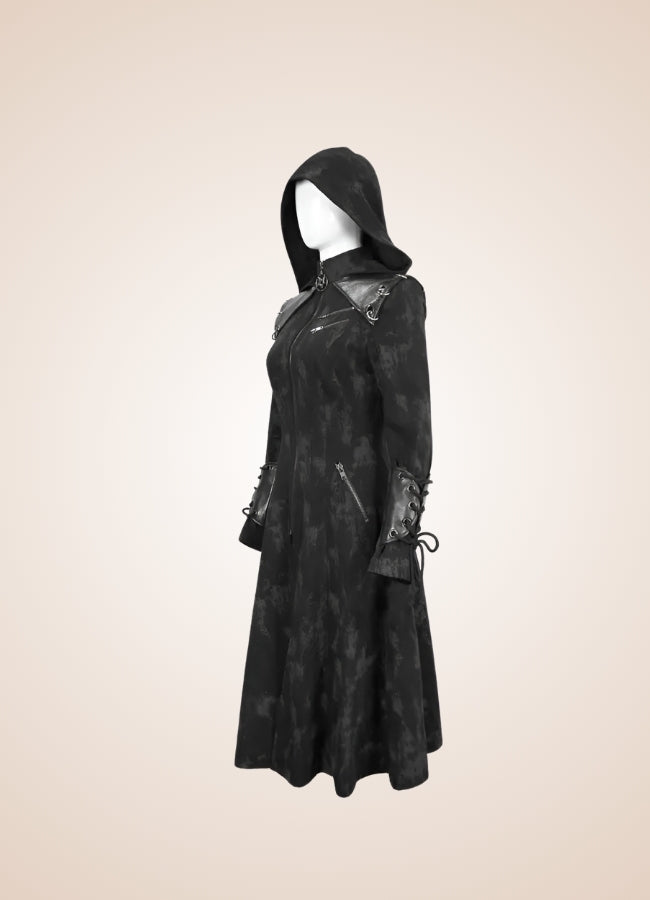 Women's Gothic Punk Hooded Jacket UK