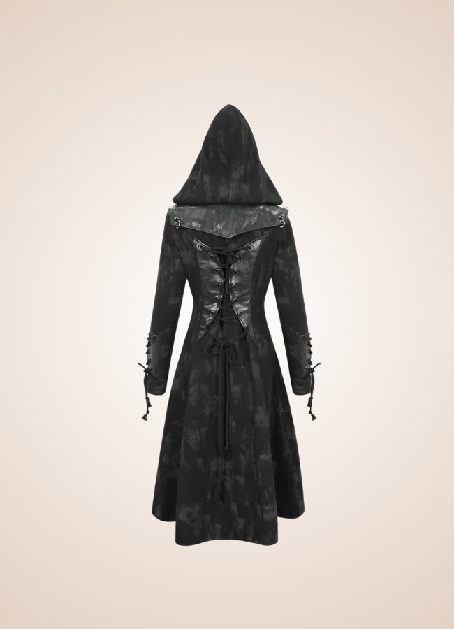 Women's Gothic Punk Hooded Jacket UK