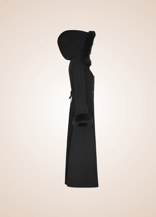 Women's Gothic Winter Hooded Coat UK