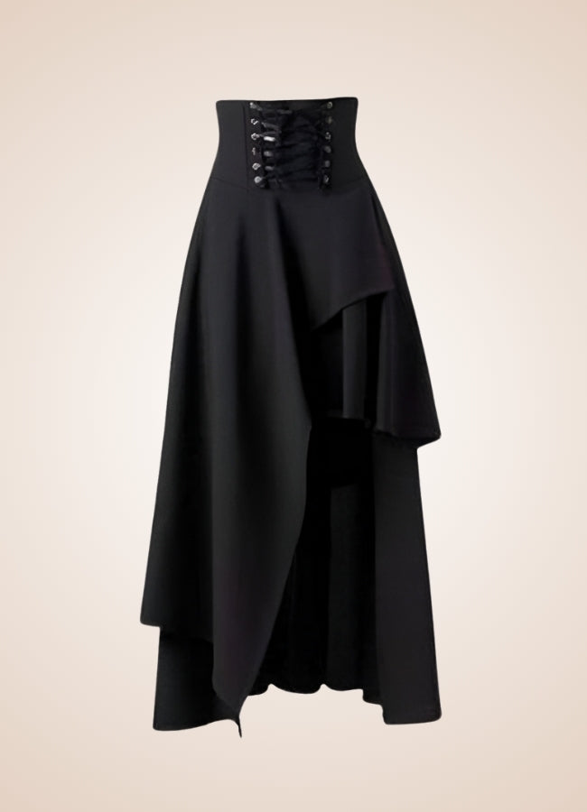 Women's Medieval Asymmetrical Steampunk Skirt UK