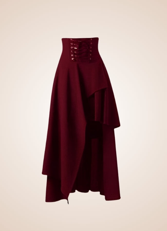 Women's Medieval Asymmetrical Steampunk Skirt UK