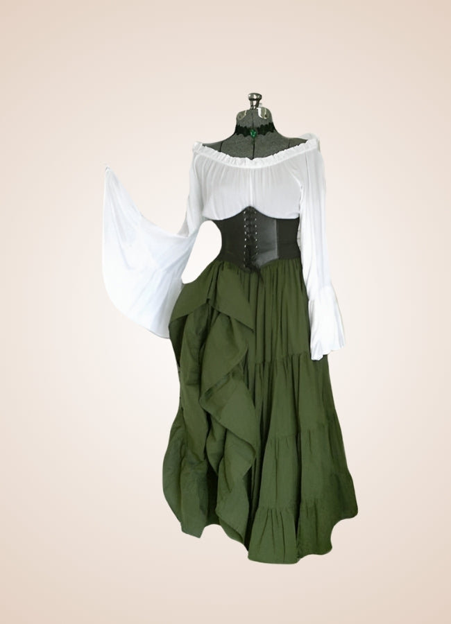 Women's Renaissance Medieval Steampunk Dress UK