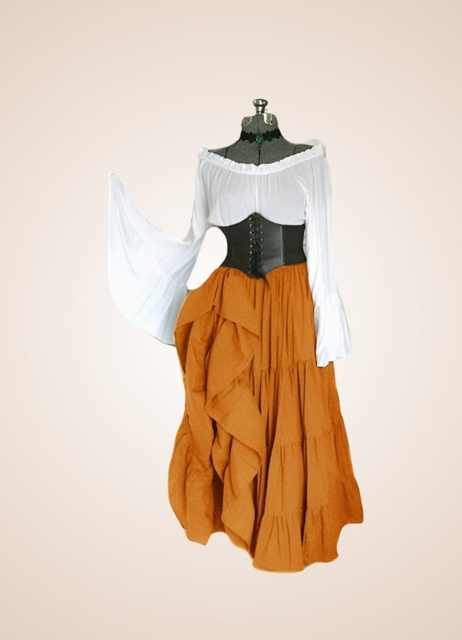 Women's Renaissance Medieval Steampunk Dress UK