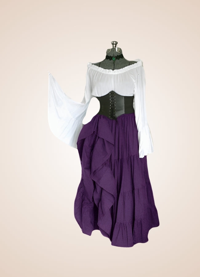 Women's Renaissance Medieval Steampunk Dress UK