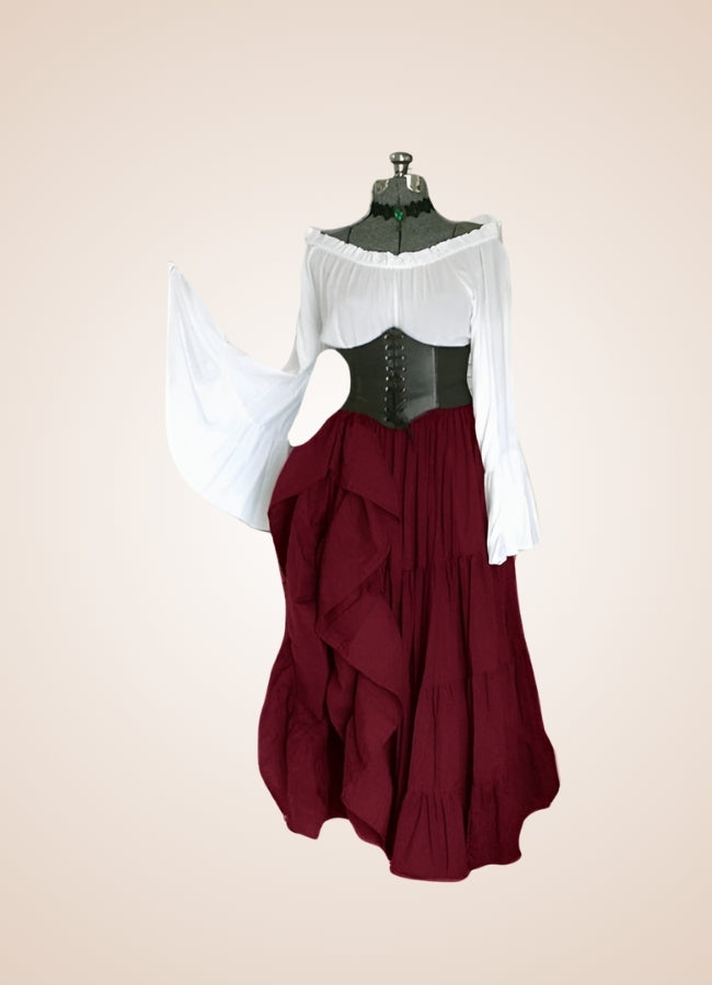Women's Renaissance Medieval Steampunk Dress UK