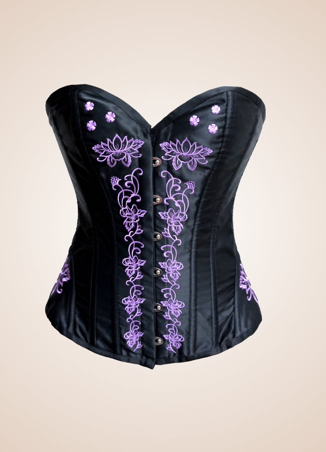 Women's Steampunk Black Corset UK