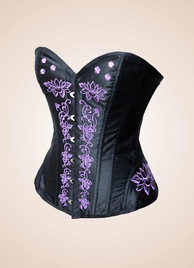 Women's Steampunk Black Corset UK