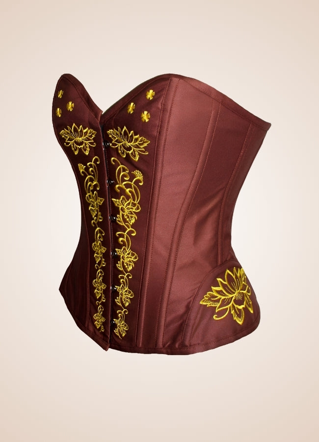Women's Steampunk Brown Corset UK