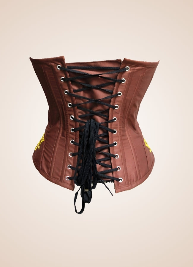 Women's Steampunk Brown Corset UK