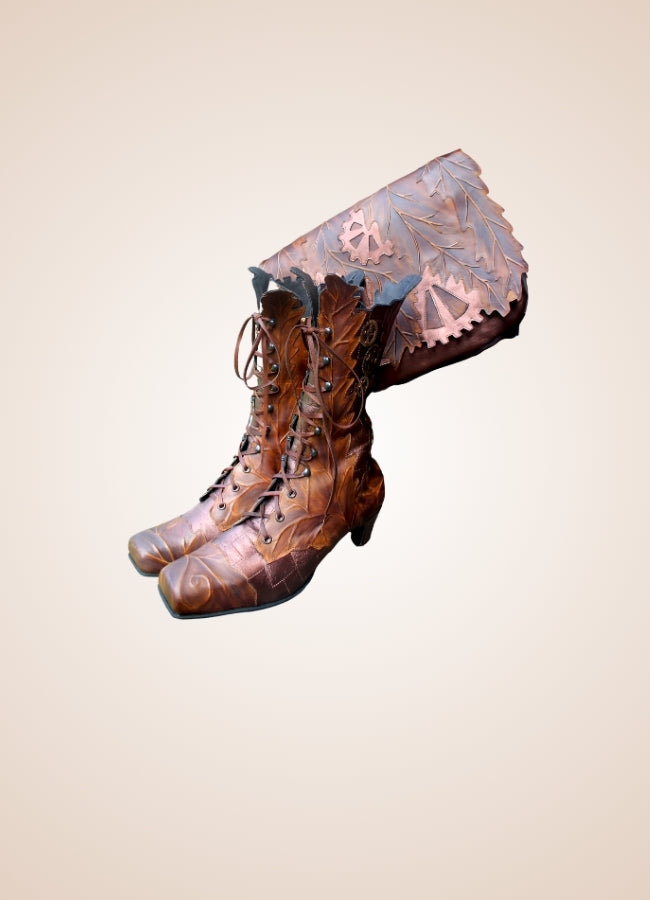 Women's Steampunk Cowboy Style Boots UK