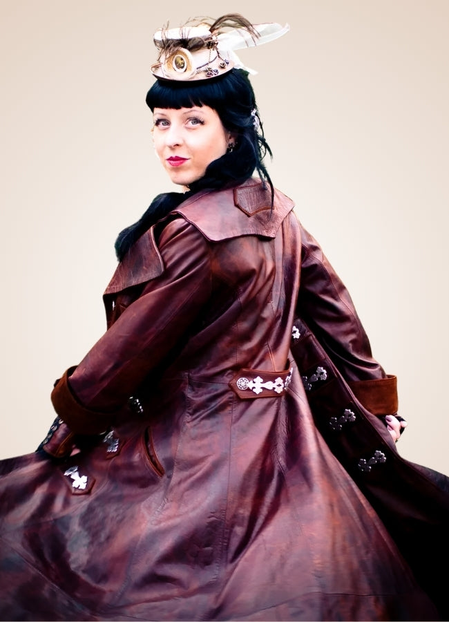 Women's Steampunk Gothic Coat UK