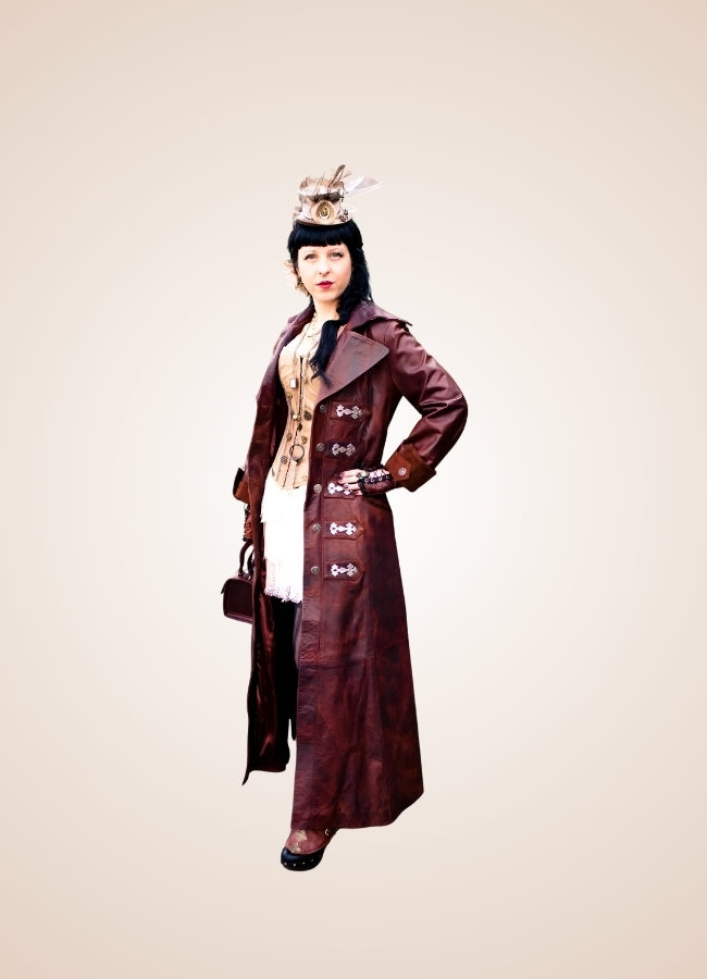 Women's Steampunk Gothic Coat UK