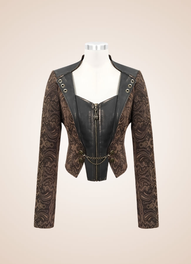 Women's Steampunk Leather Jacket UK