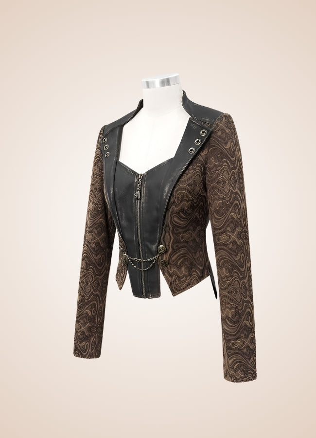 Women's Steampunk Leather Jacket UK