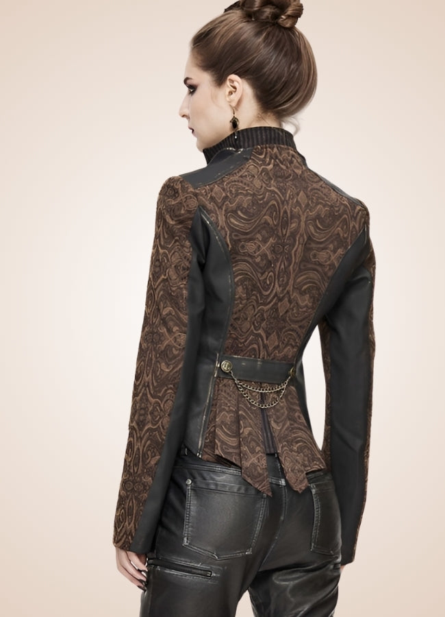 Women's Steampunk Leather Jacket UK