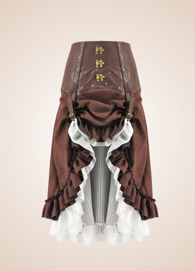 Women's Steampunk Long Skirt UK