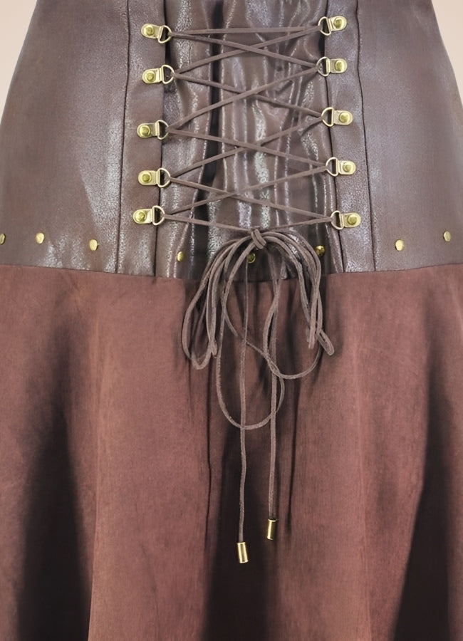 Women's Steampunk Long Skirt UK