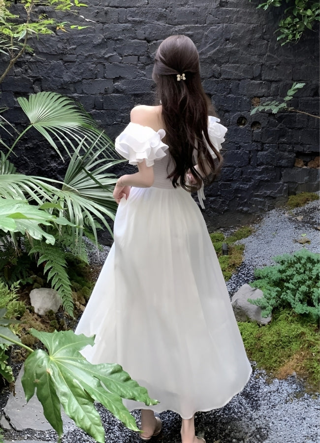 Women's Steampunk Off Shoulder Dress UK