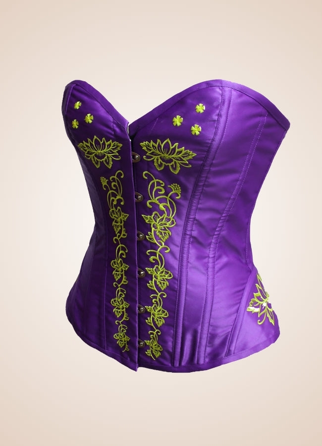 Women's Steampunk Purple Corset UK