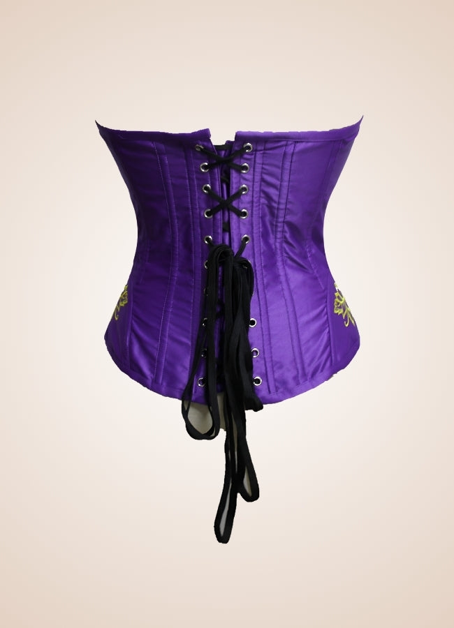 Women's Steampunk Purple Corset UK