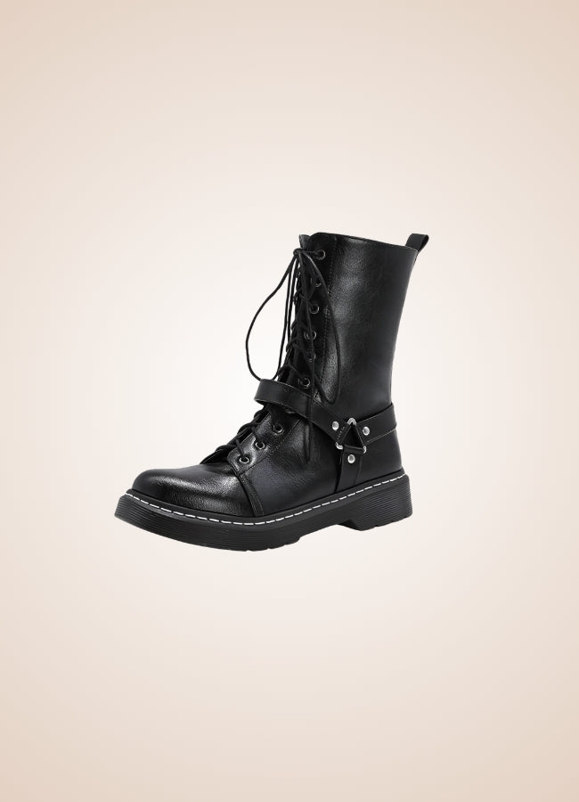 Women's Steampunk Straps Boots UK