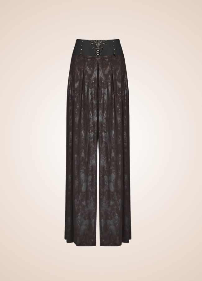 Women's Steampunk Wide Leg Pants UK