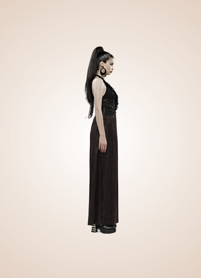 Women's Steampunk Wide Leg Pants UK