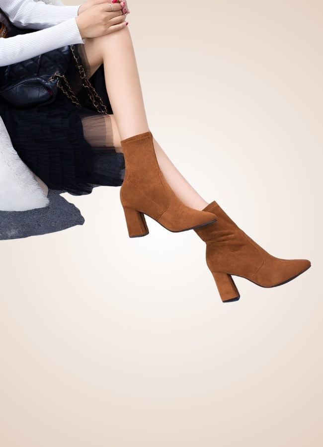 Women's Thick Heel Ankle Boots UK