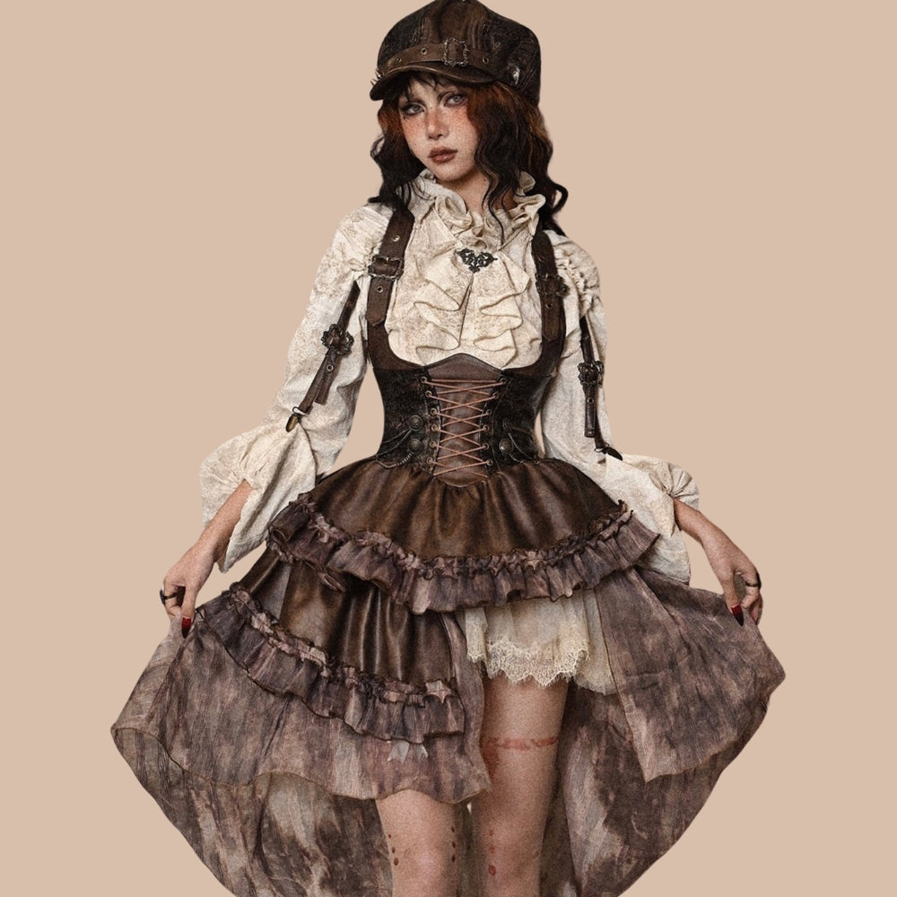 Step Back in Time with Our Steampunk Skirt Collection